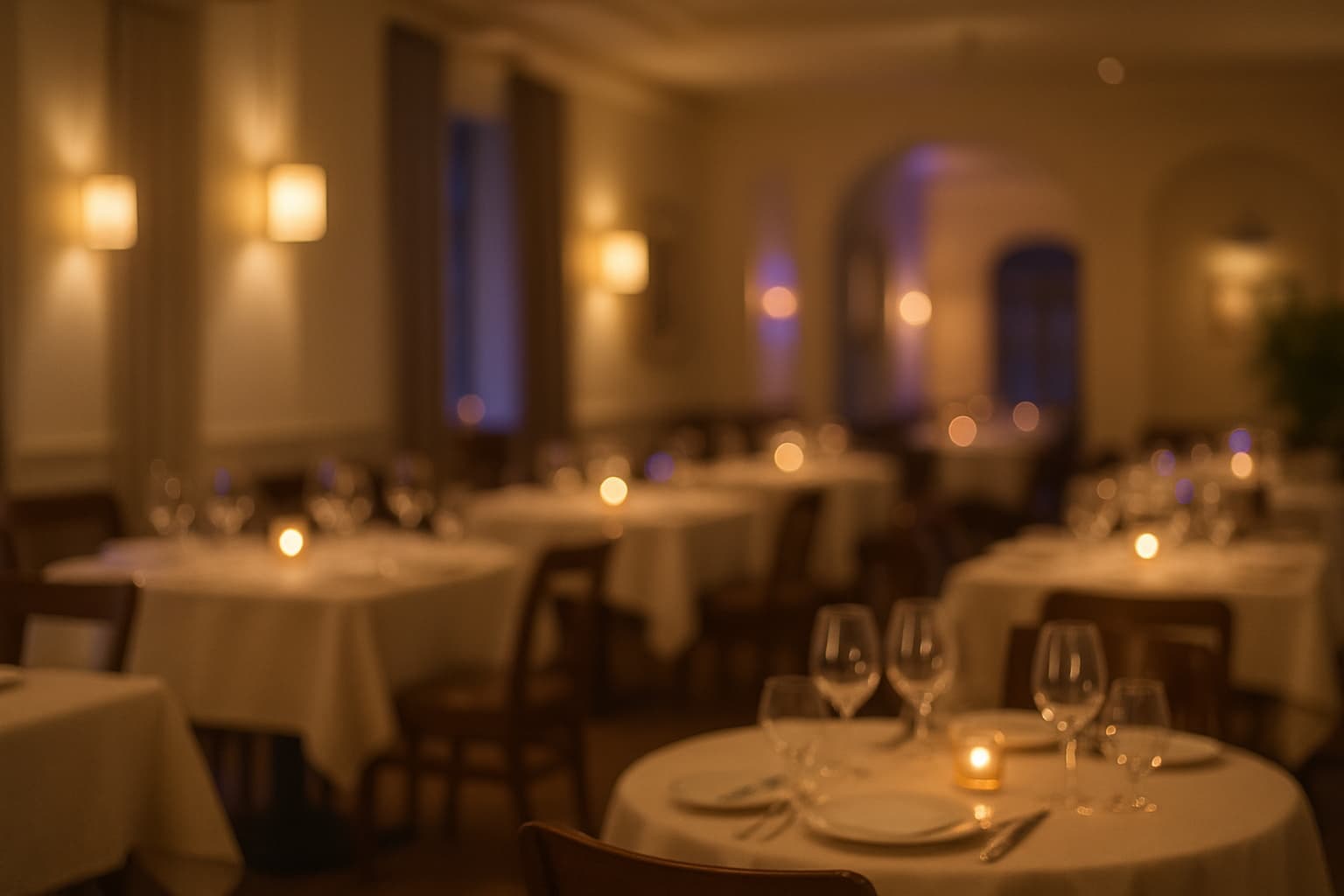 Sfondo ristorante tenue